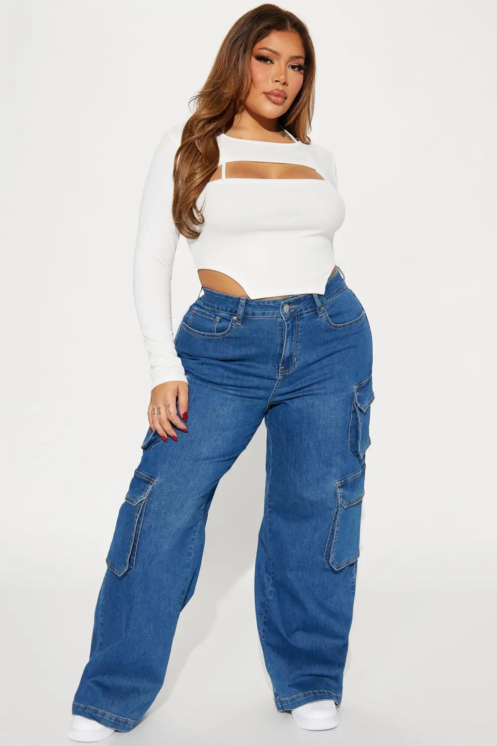 Jordan Cut Out Top - White