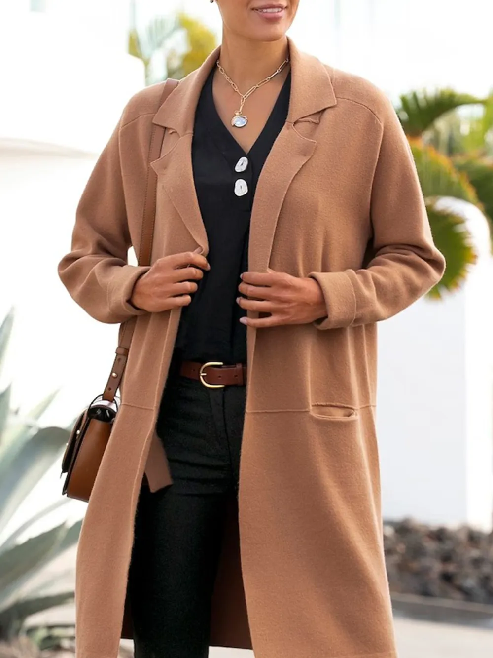 Plain Colored Casual Style Short Sleeve Blouses