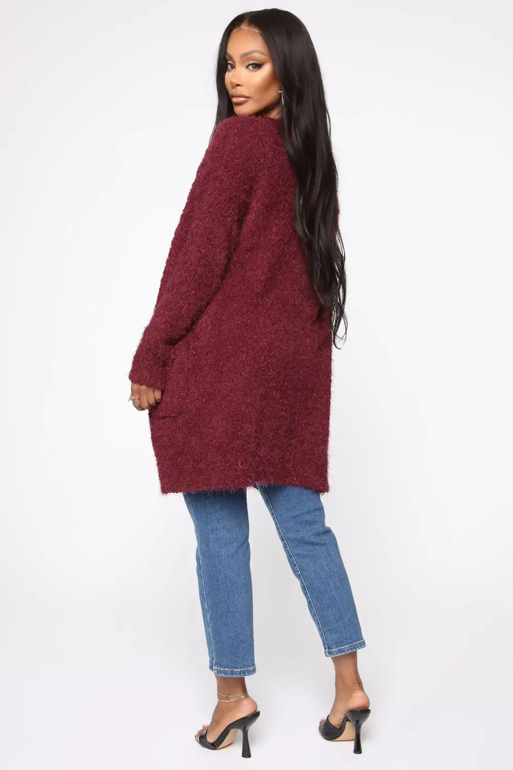 Never A Dull Moment Cardigan - Wine