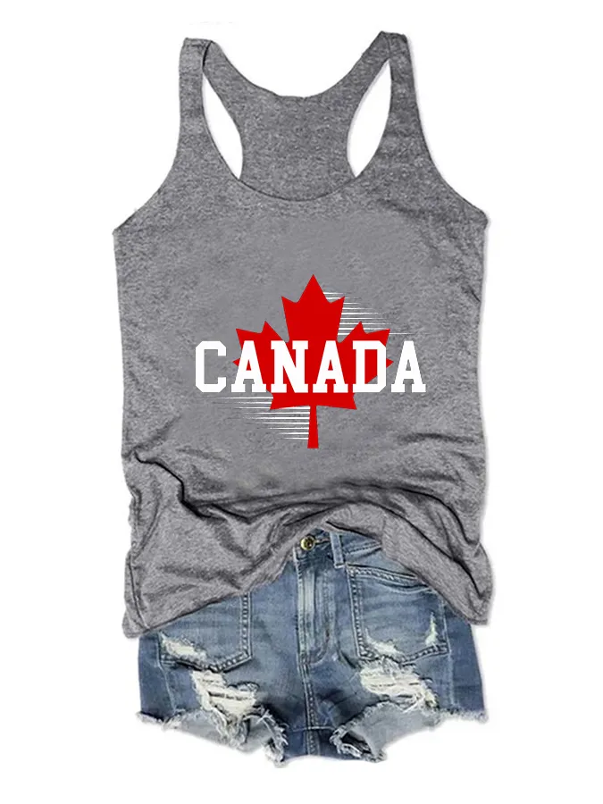 Women's I Love Canada Crew Neck Vest