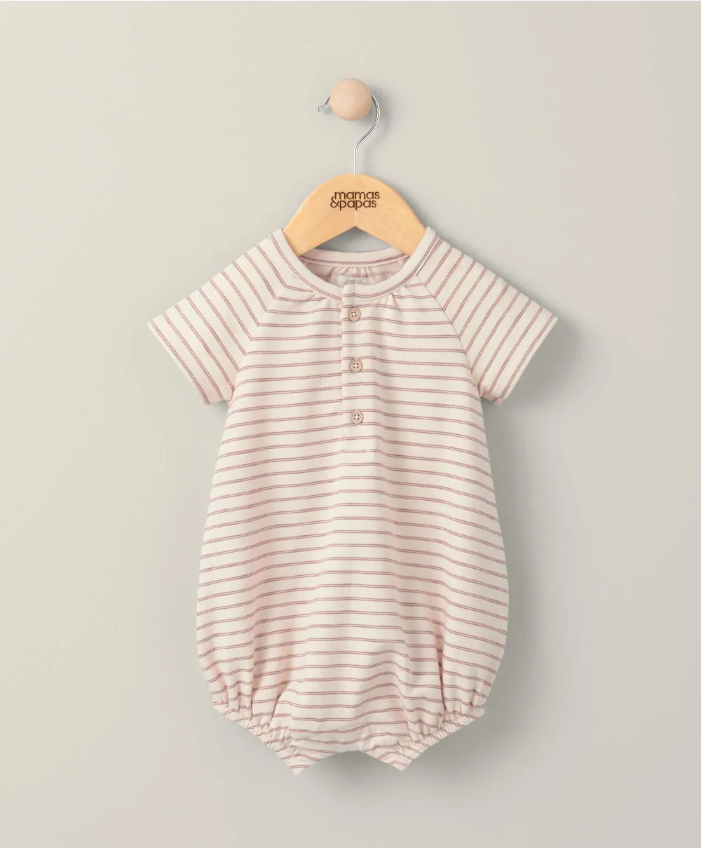 Stripe Romper - Cream