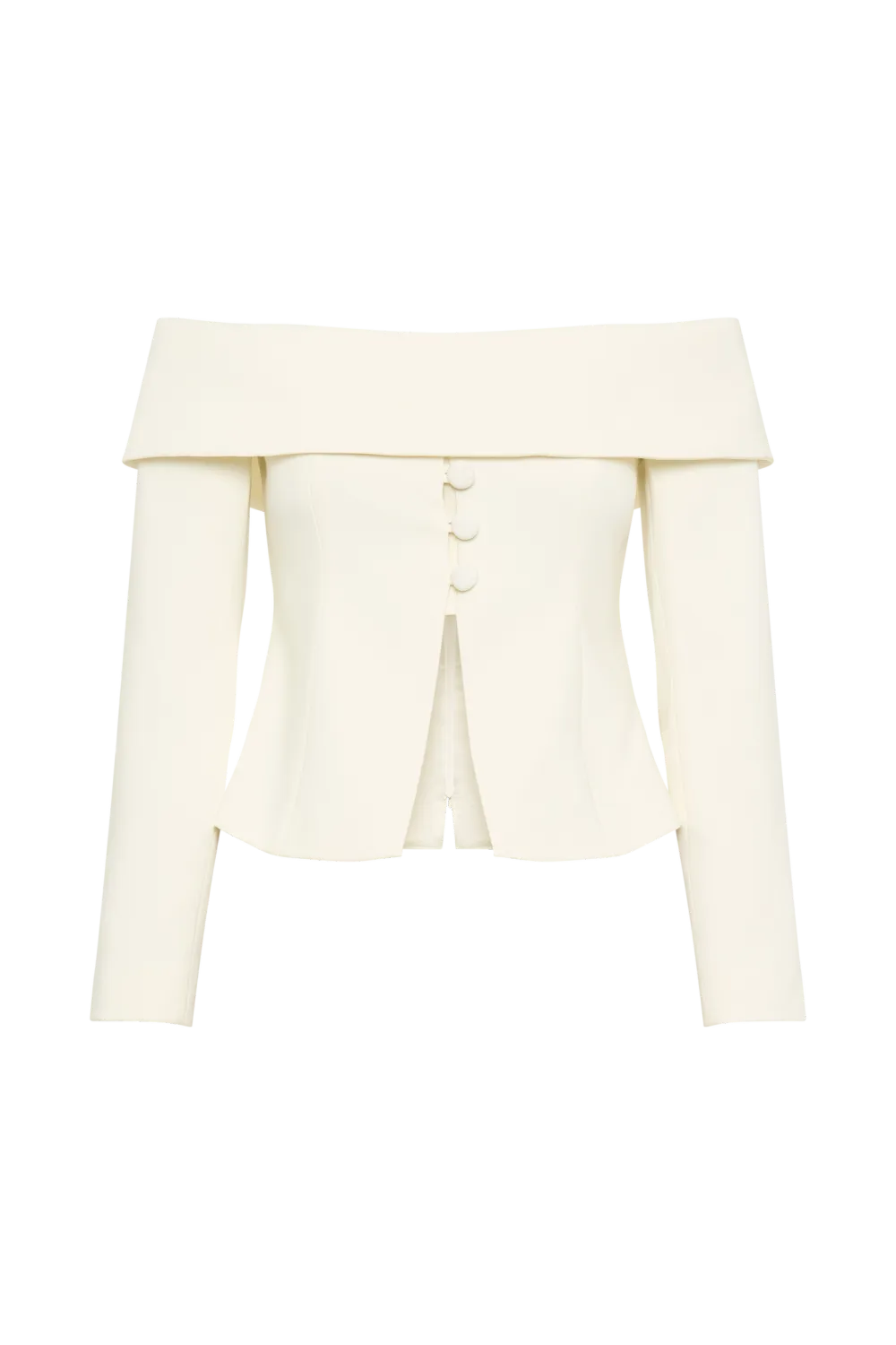 Slight Stretch Off Shoulder Jacket