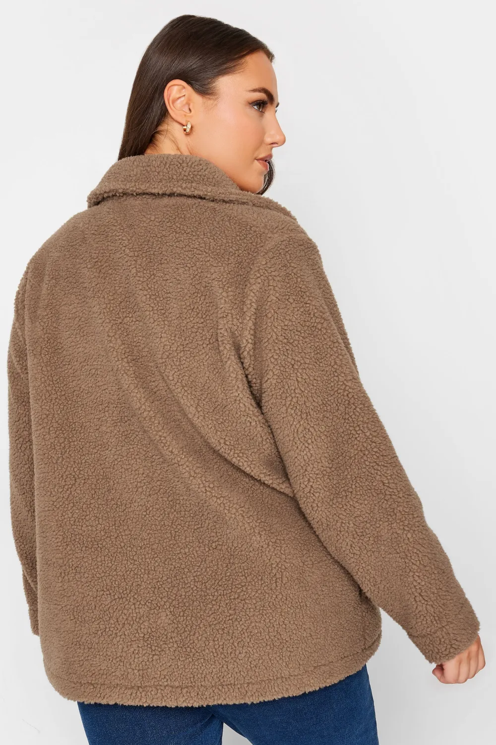 YOURS Curve Black Teddy Fleece Jacket