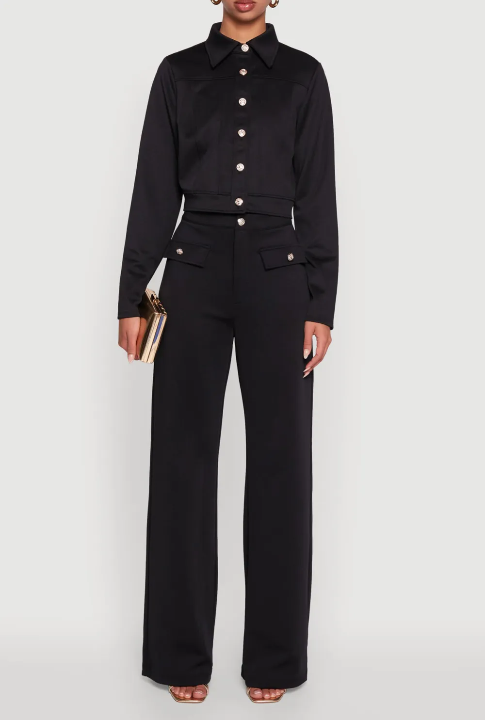 High Waisted Wide Leg Pants