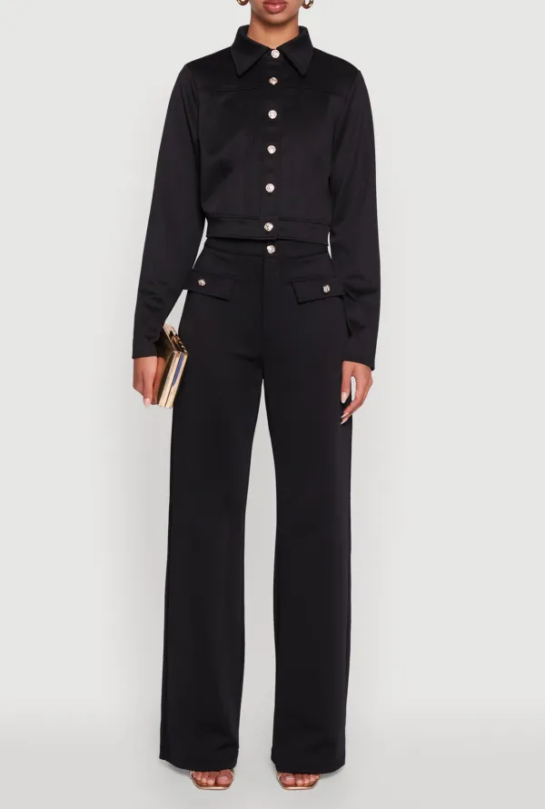 High Waisted Wide Leg Pants