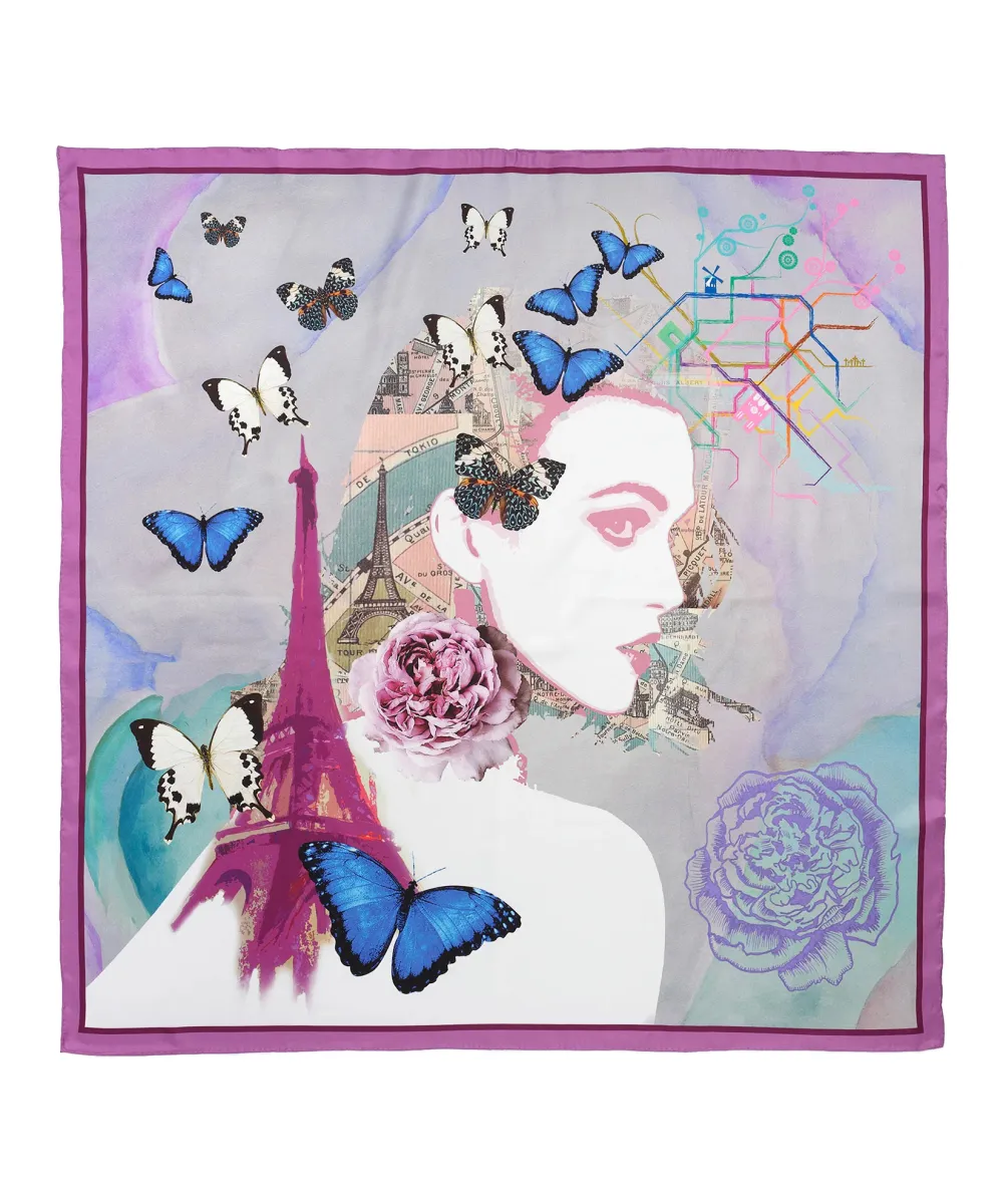 Multicolor Casual Style Square Scar