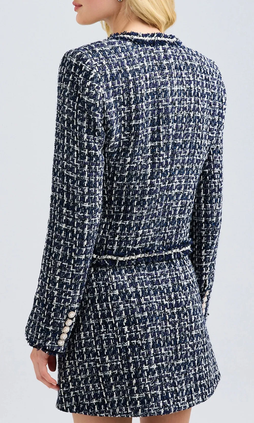 Tweed Long Sleeve Blazer