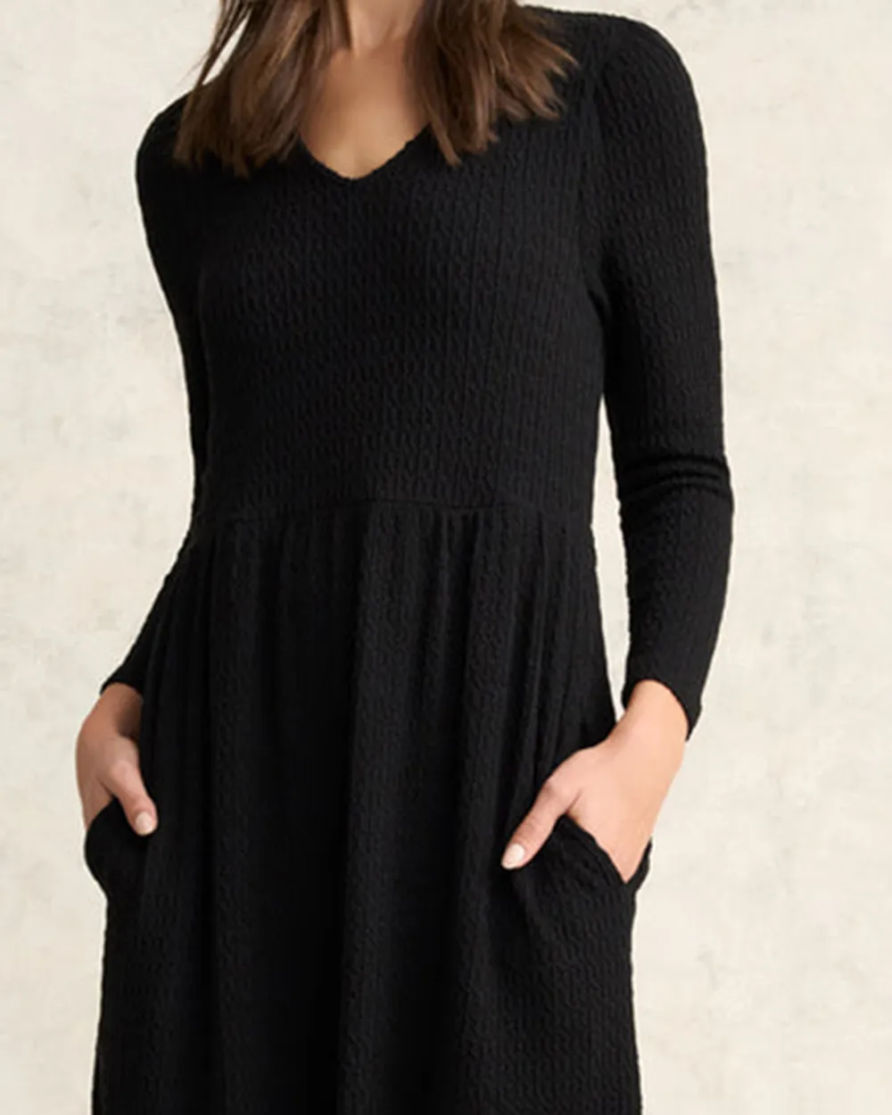 Textured Jacquard Midi Dress