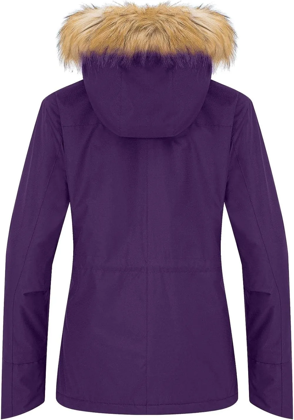 Women's Waterproof Ski Jacket Hooded Winter Snow Coat Mountain Snowboarding Jackets Insulated Fleece Parka