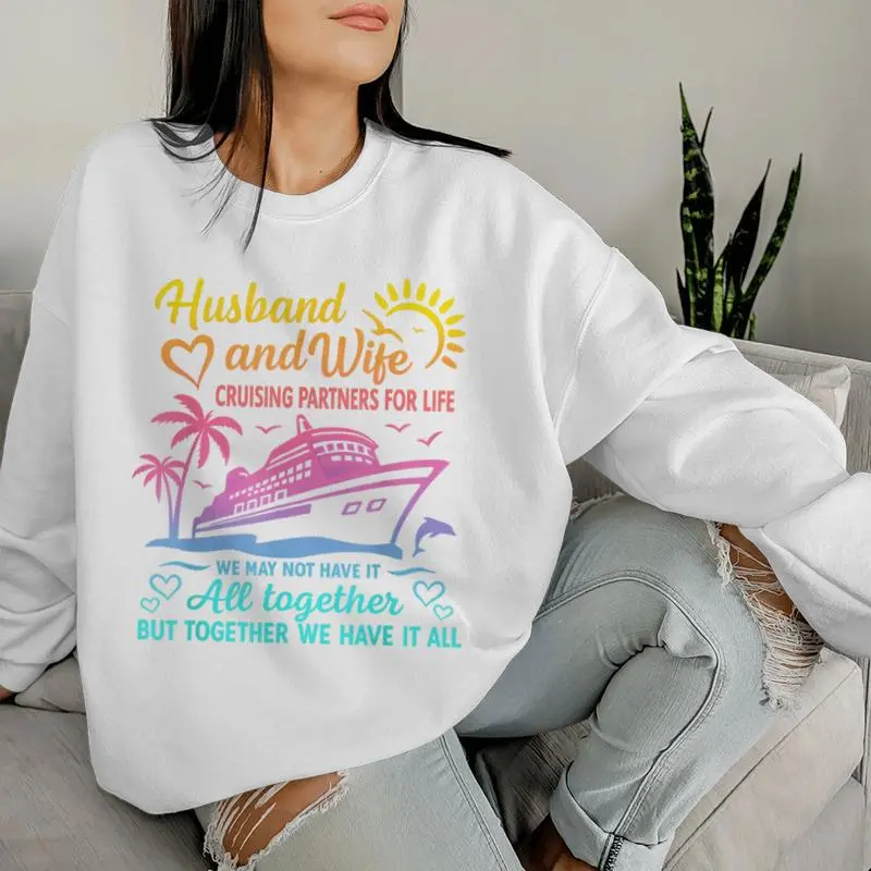 Husband And Wife Cruising Partners For Life Travel Vacation Women Sweatshirt