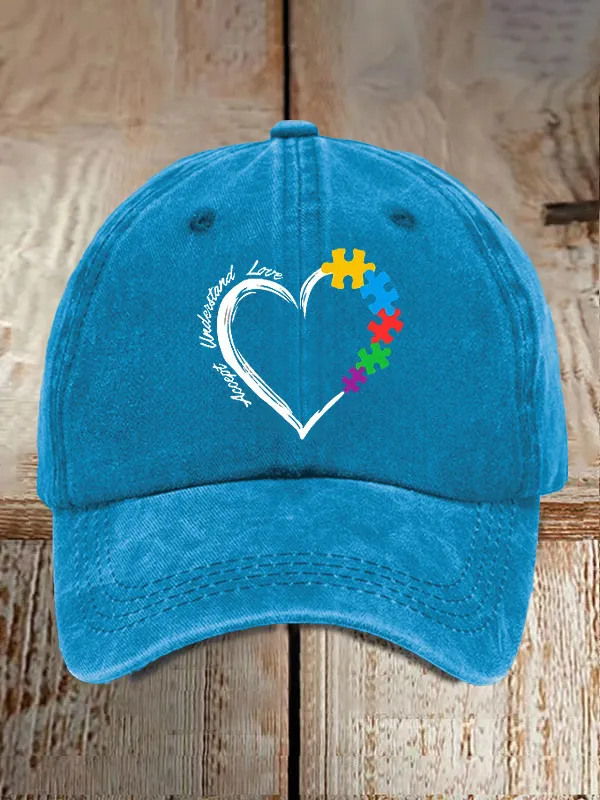 Autism Awareness Print Baseball Cap