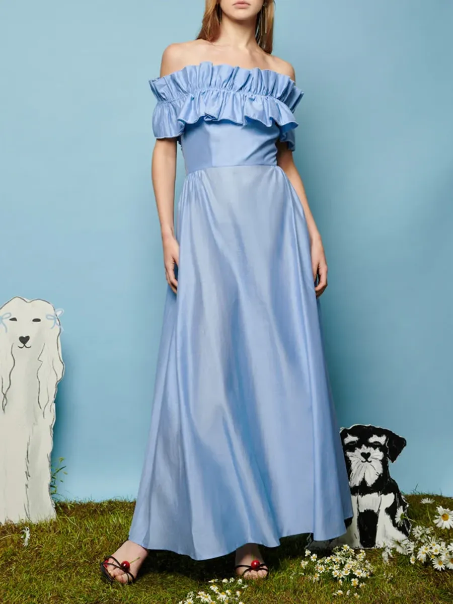 Unique Ruffle Maxi Dress