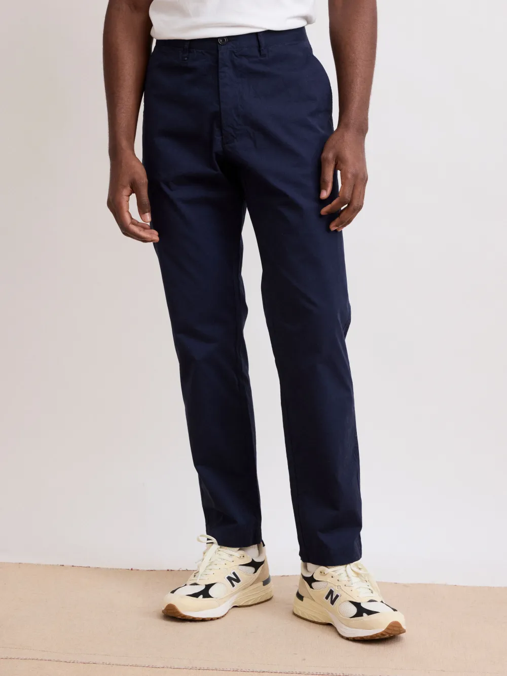 Casual Style Men's Navy Blue Light Chino Pants