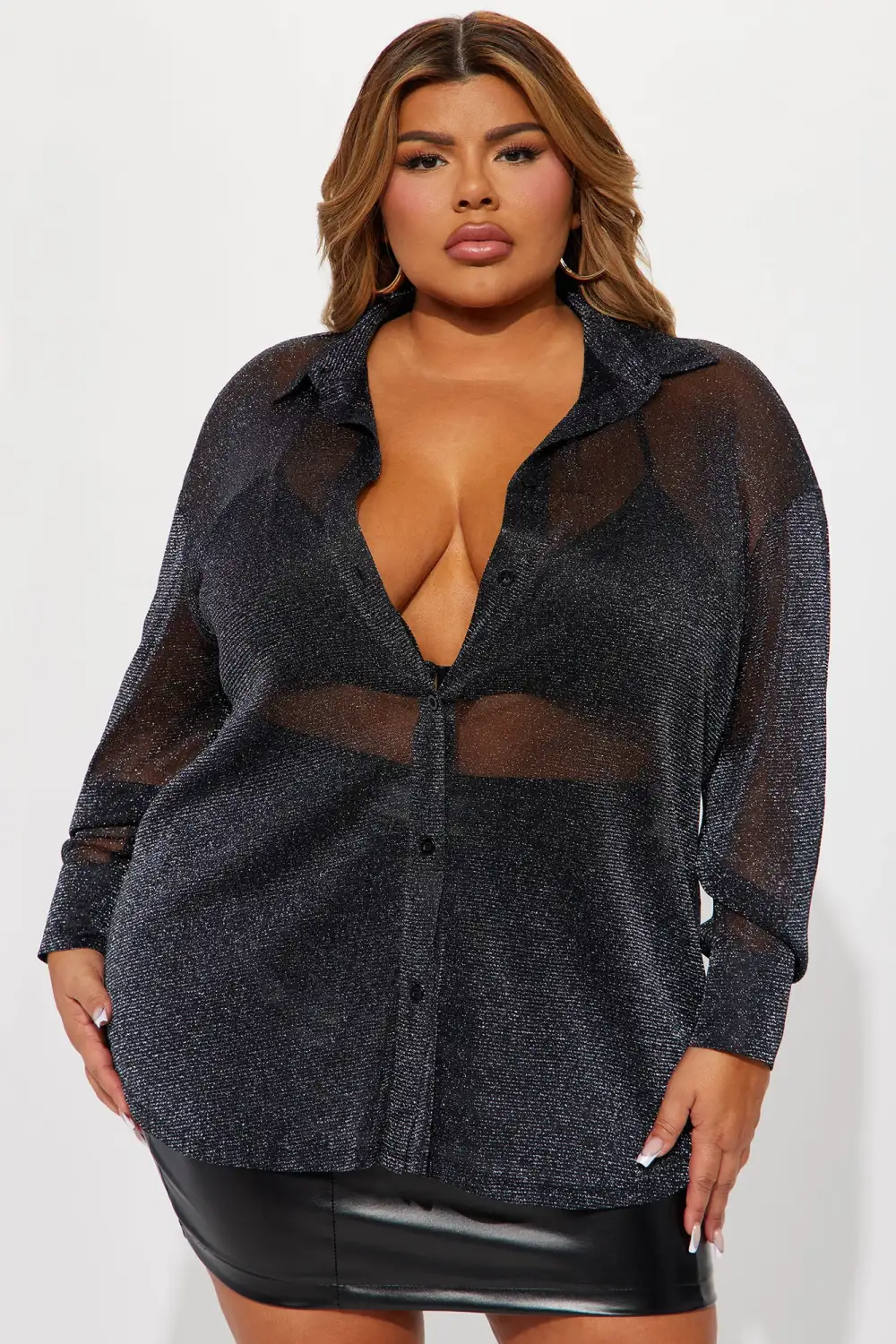 Azalea Mesh Top - Black