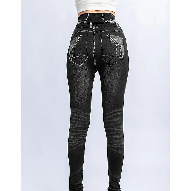 Women's High Elasticity High Waist Athletic Athleisure Black Blue S M Summer Spring