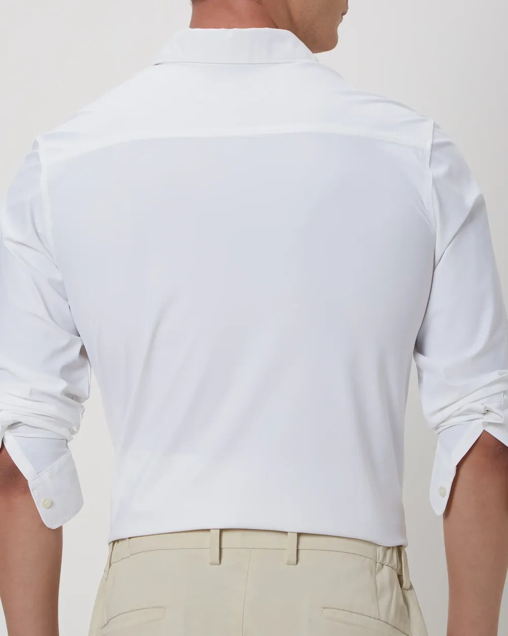 Simple And Comfortable Slim-Fit Breathable White Shirt