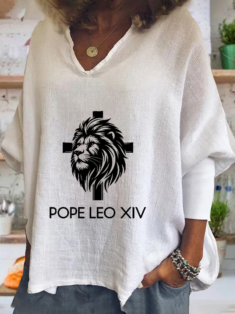 Women's Pope Leo Xiv Peace Be With All Of You Shirt