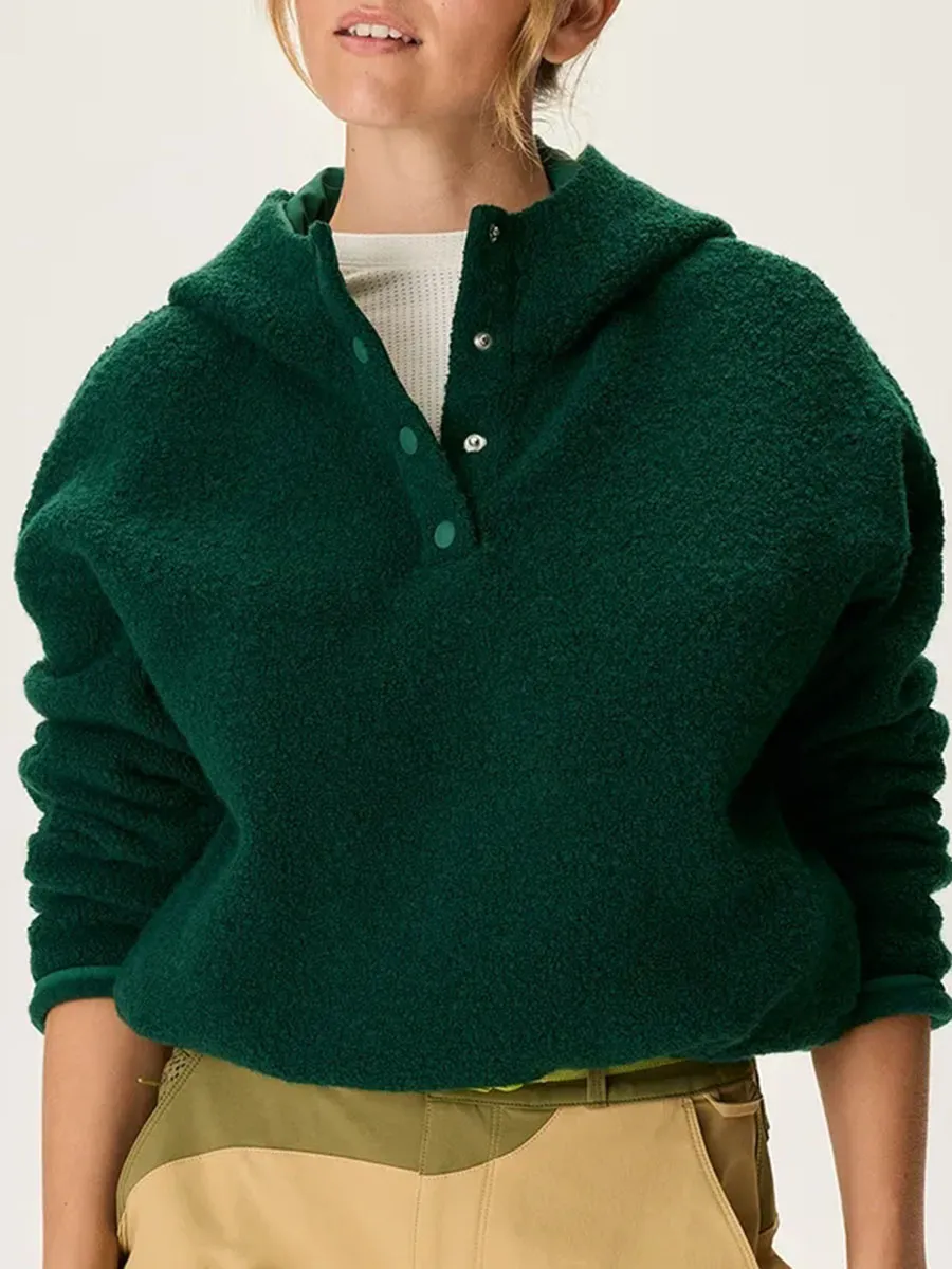 Fleece Cropped Pullover