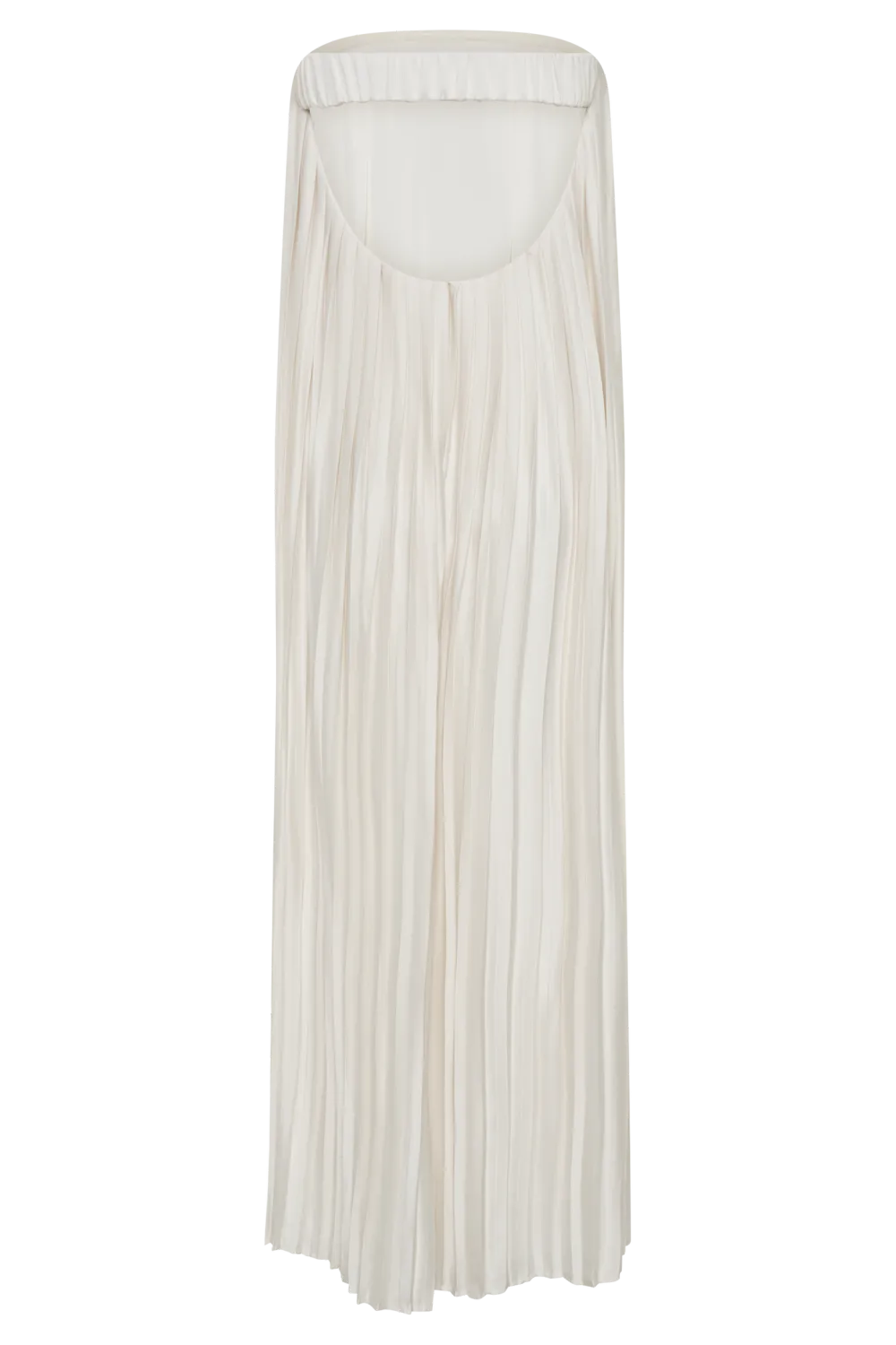 Plisse Strapless Maxi Dress