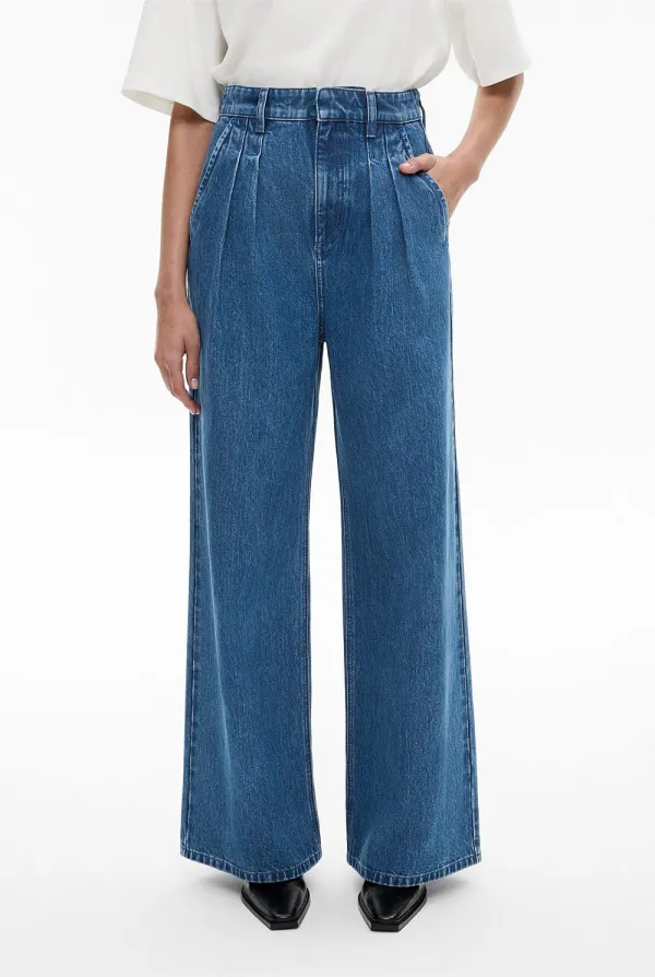 High-Waisted Wide-Leg Jeans