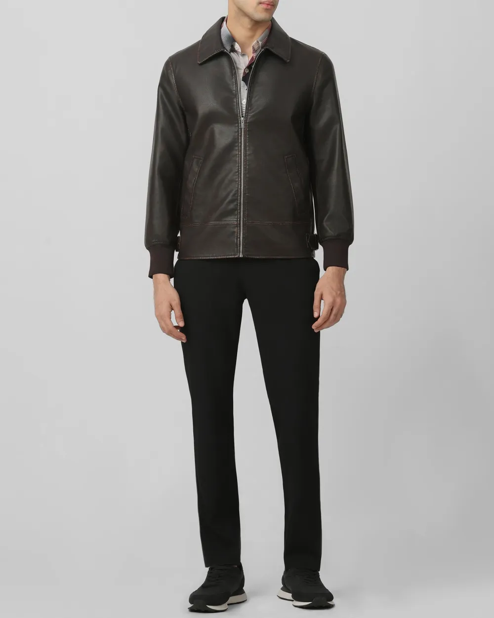 Retro Slim Comfortable Punk Biker Olive Jacket