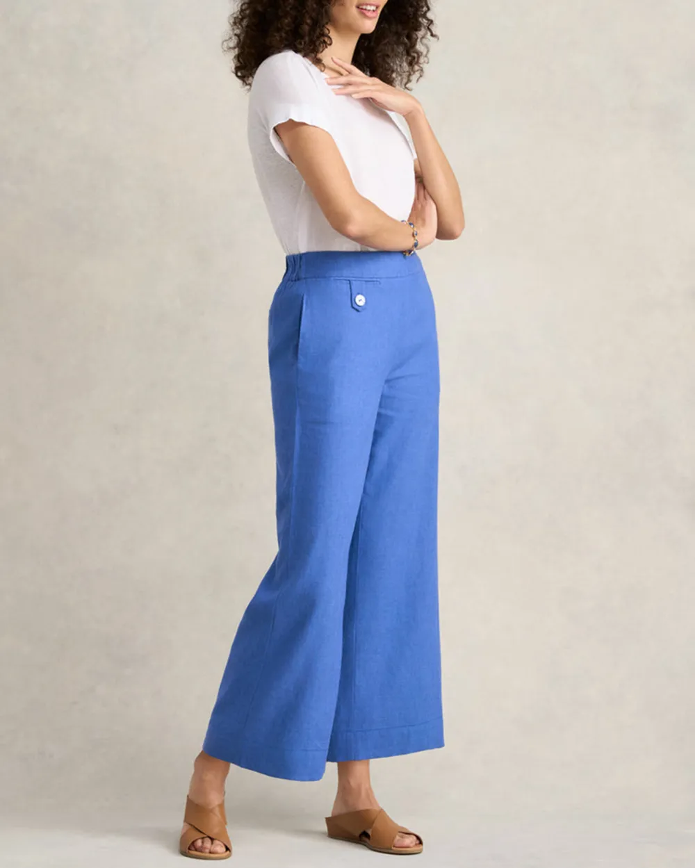 Wide Leg Pants with Pocket Detail