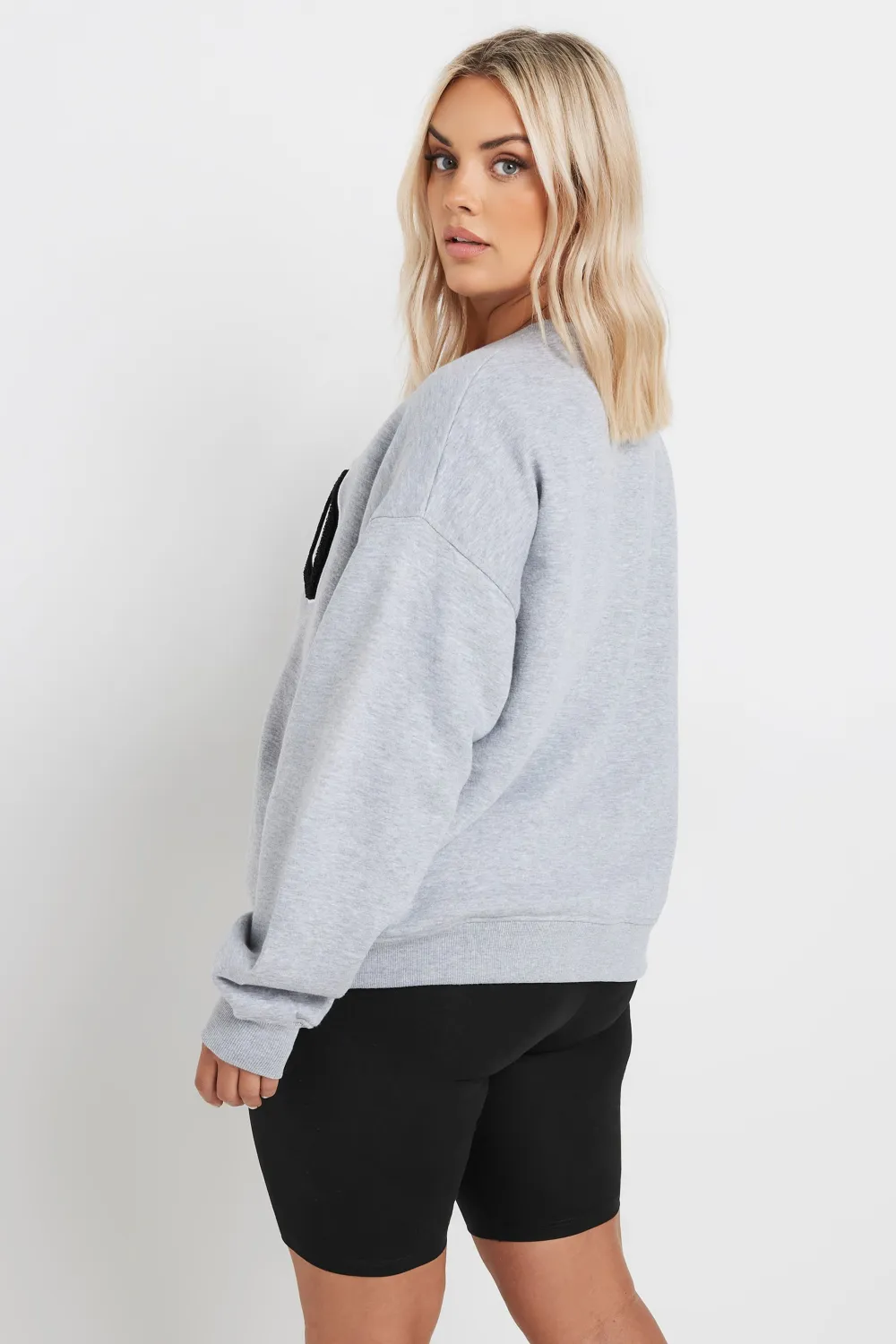 YOURS FOR GOOD Curve Black Essential Cotton Stretch Cycling Shorts