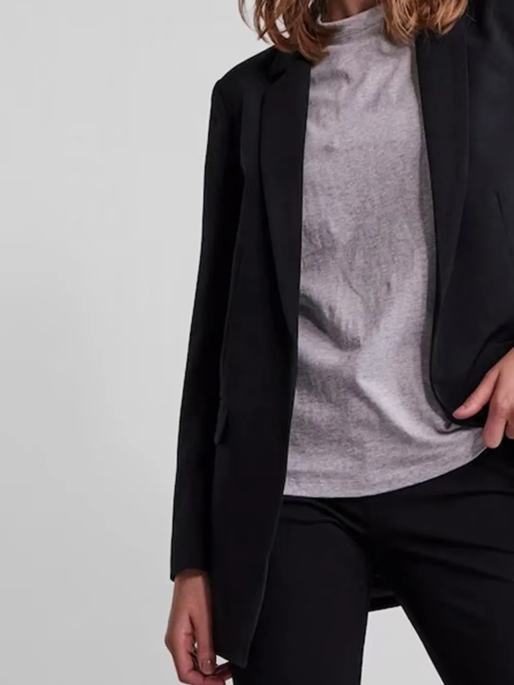 Plain Colored Without Fasteningl Blazer