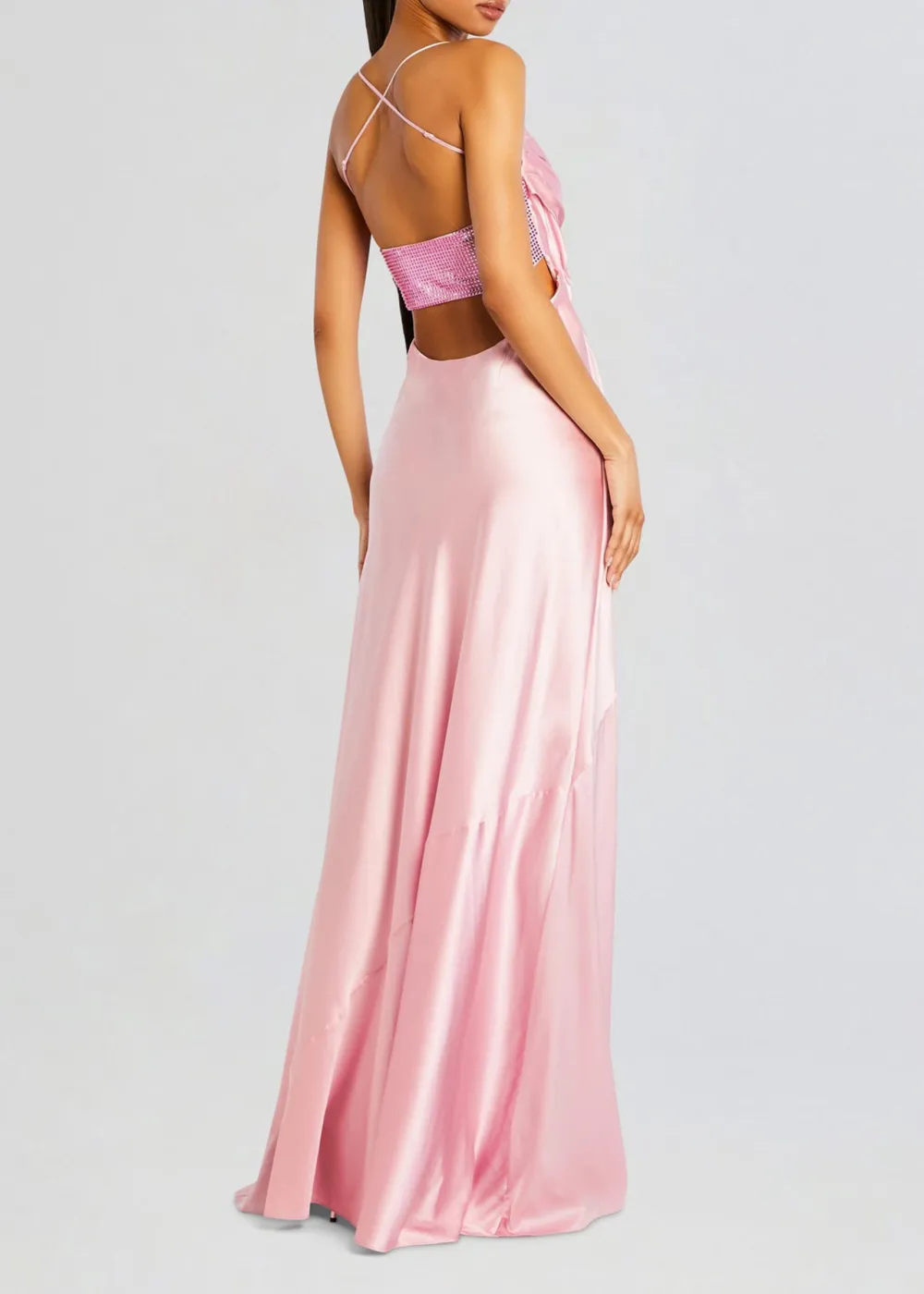 Embellished Silk Dress