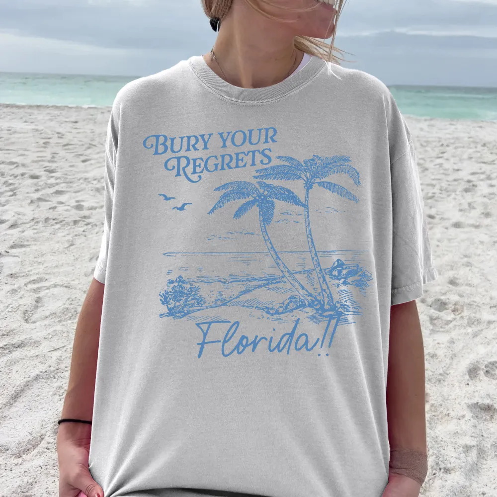 Florida Beach Scene Graphic Tee