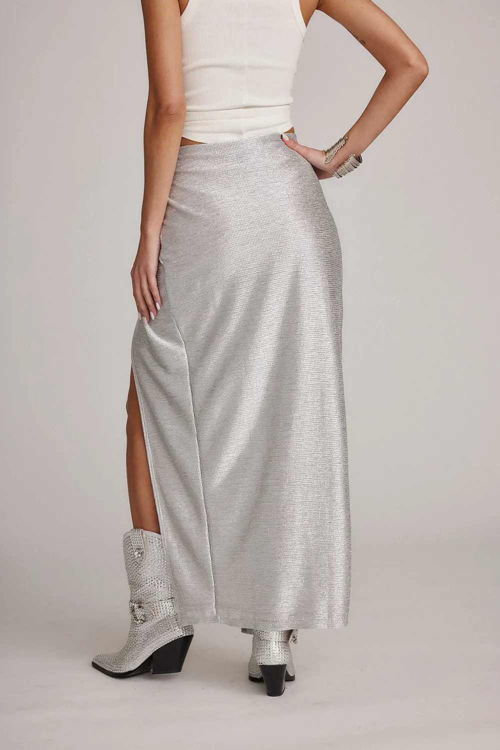 Holiday-Style Casual Slit Maxi Skirt