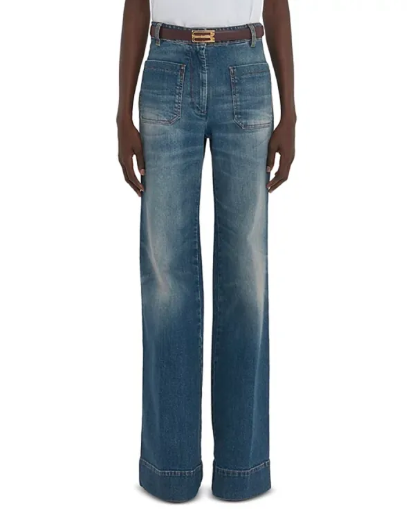 High Rise Wide Leg Jeans in Indigo
