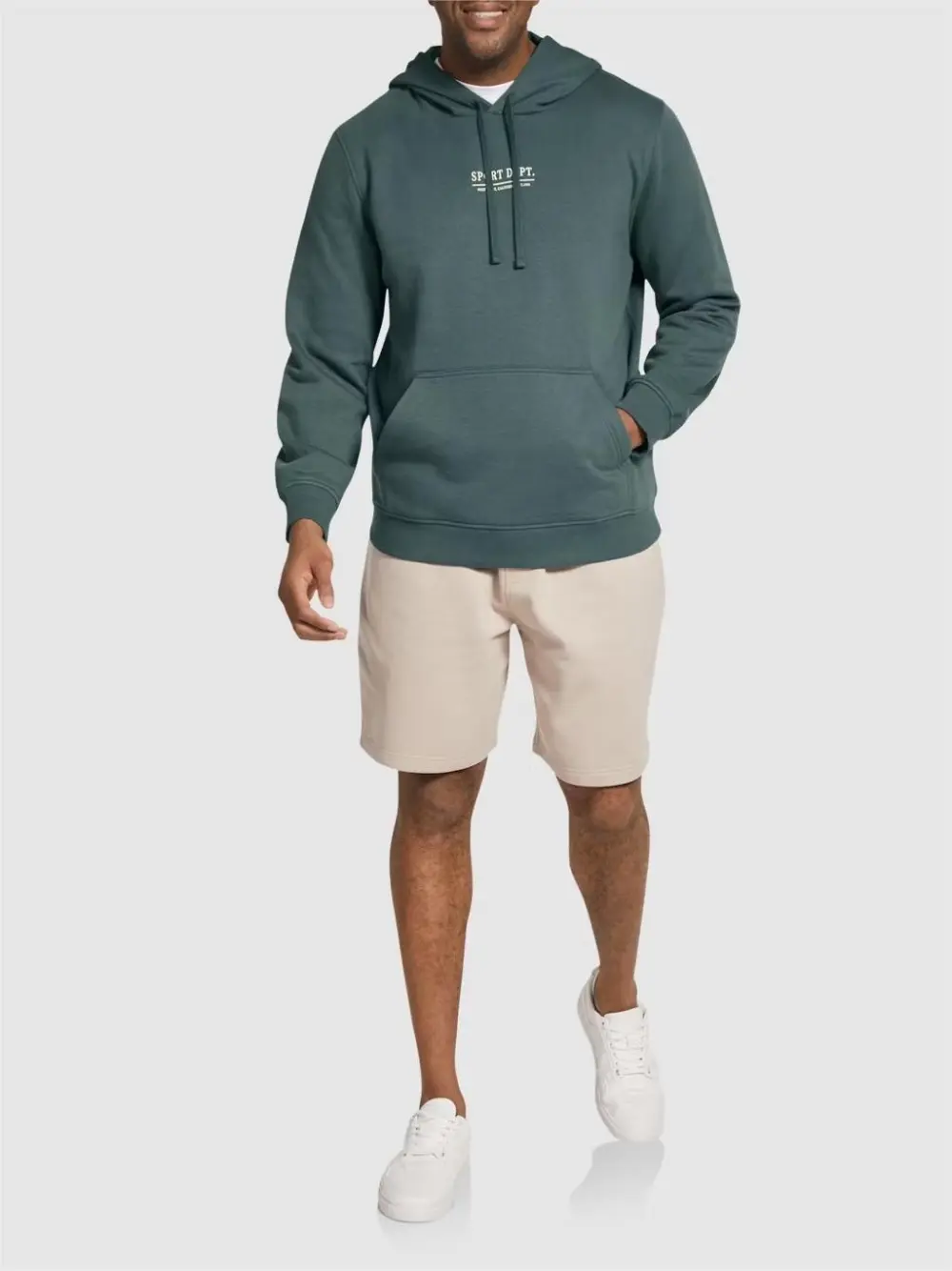 STEEL BLUE PRINT HOODIE