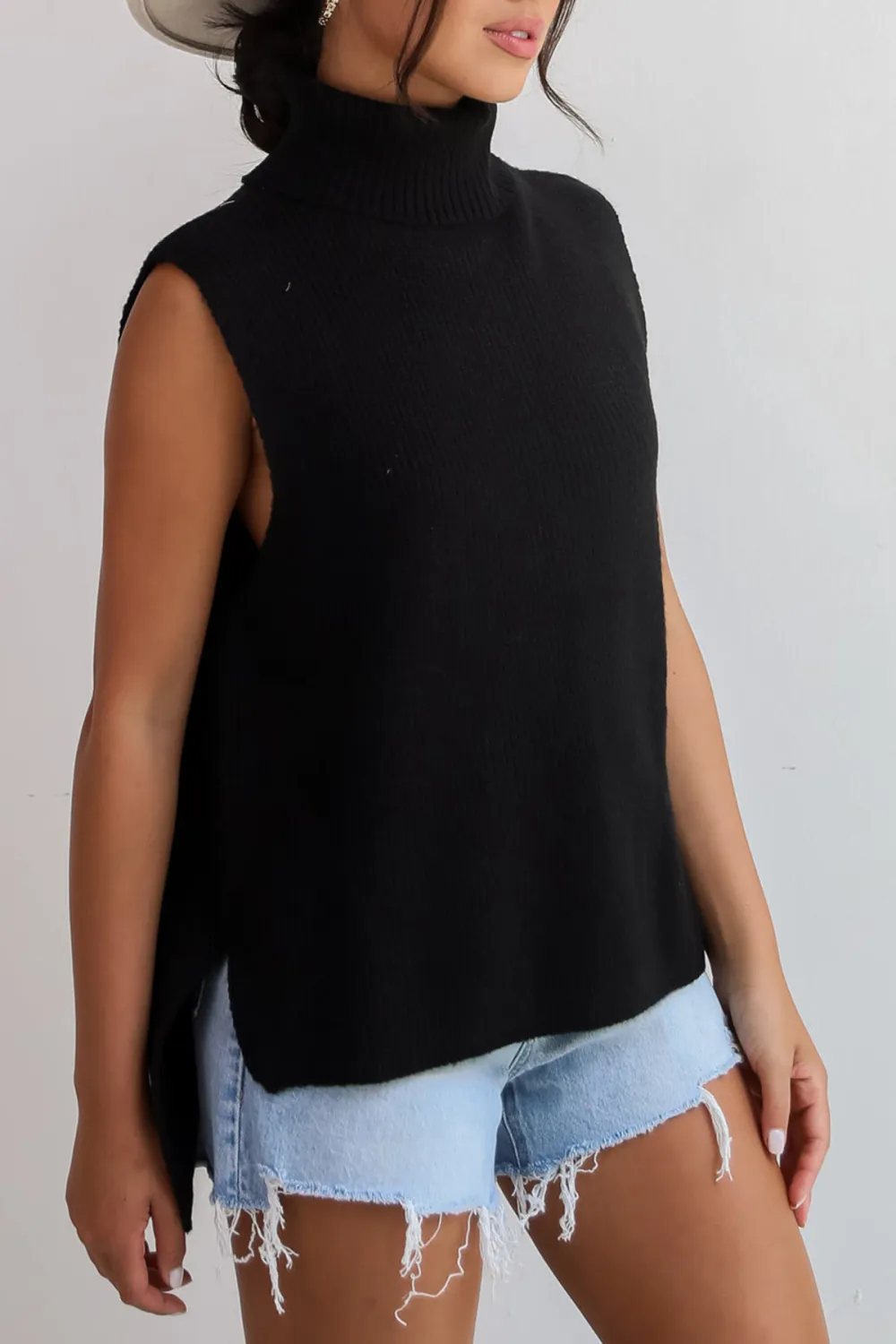 Sophisticated Ways Turtleneck Sweater Top