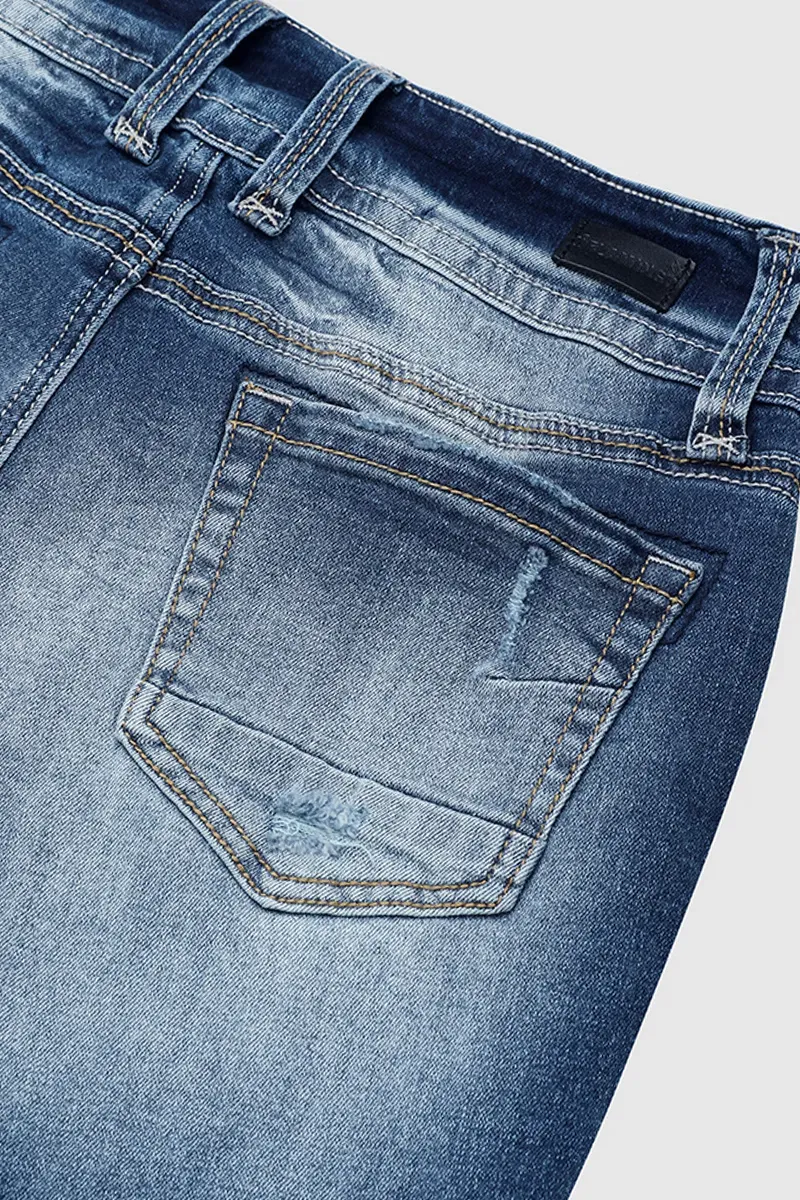 90s Vintage Slant Pocket Mid Waist Bootcut Jeans