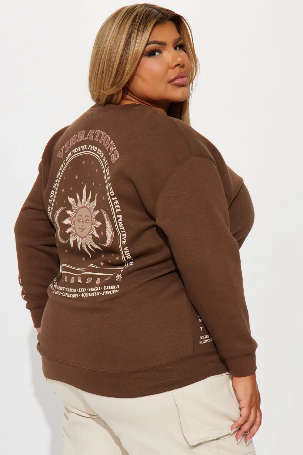Feel Your Energy Sweatshirt - Brown