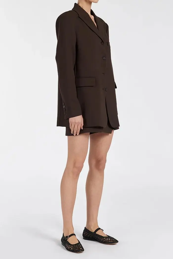 BITTER CHOC BOYFRIEND BLAZER