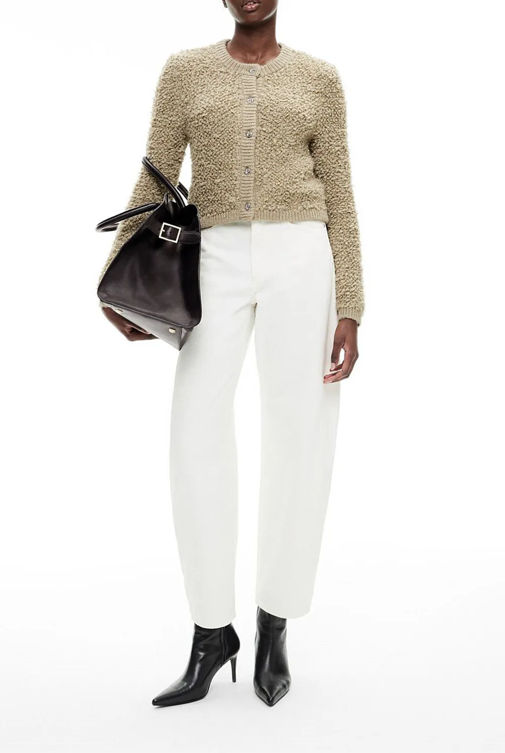 Knitted Fleece Cardigan