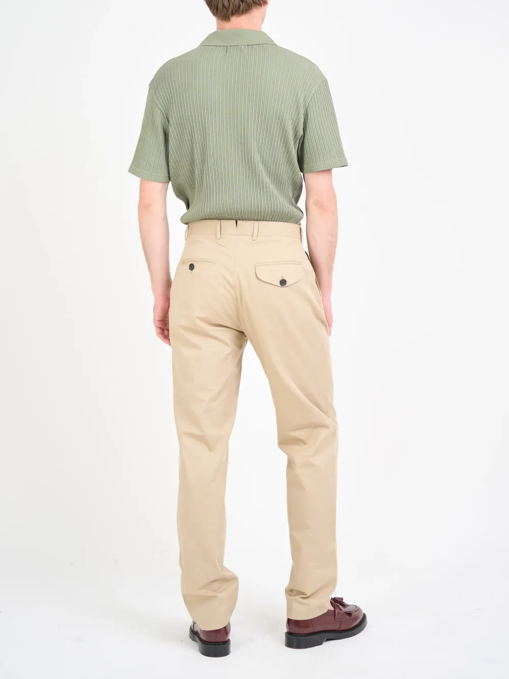 Beige Casual Style Trousers