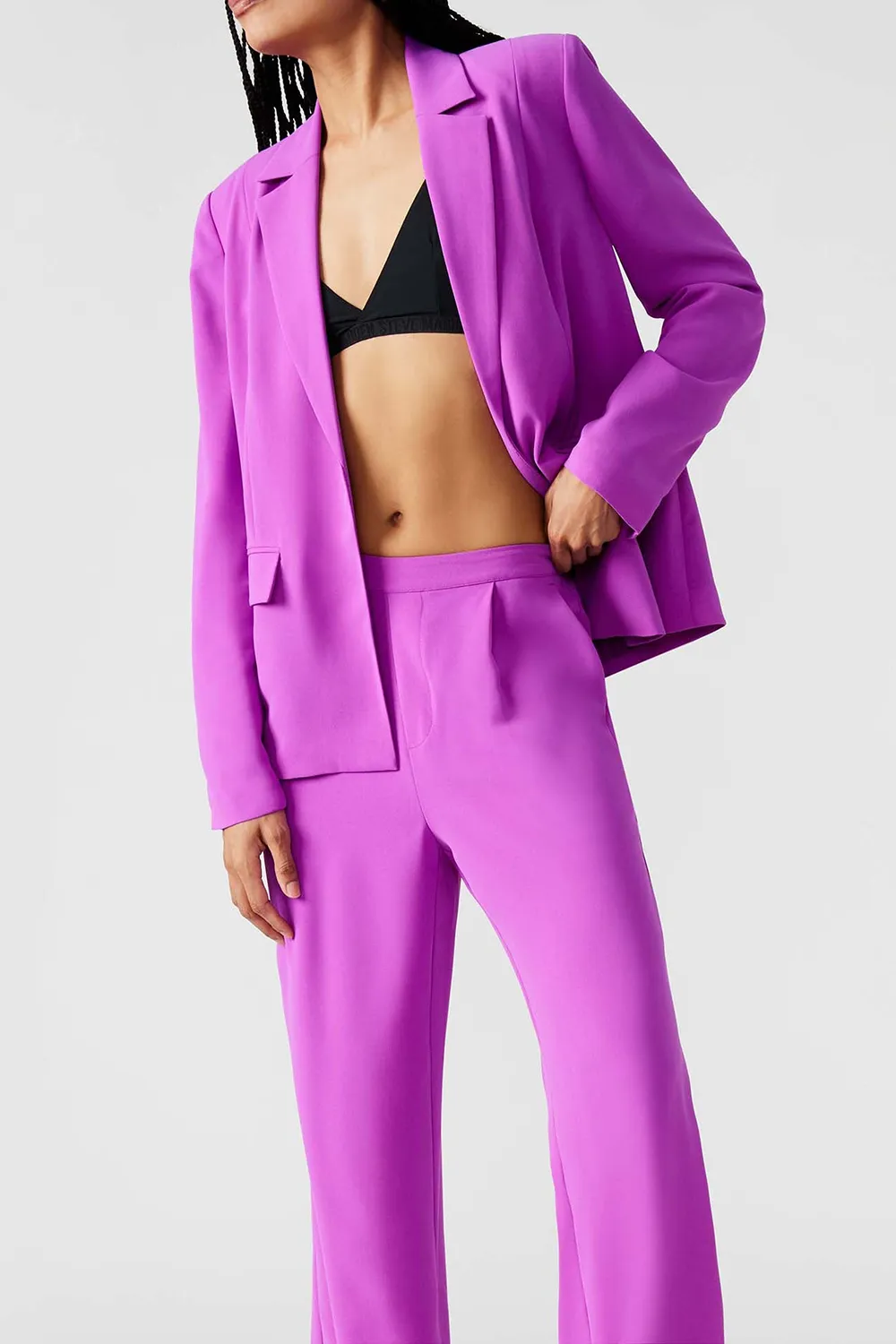 LONG SLEEVE BLAZER RED