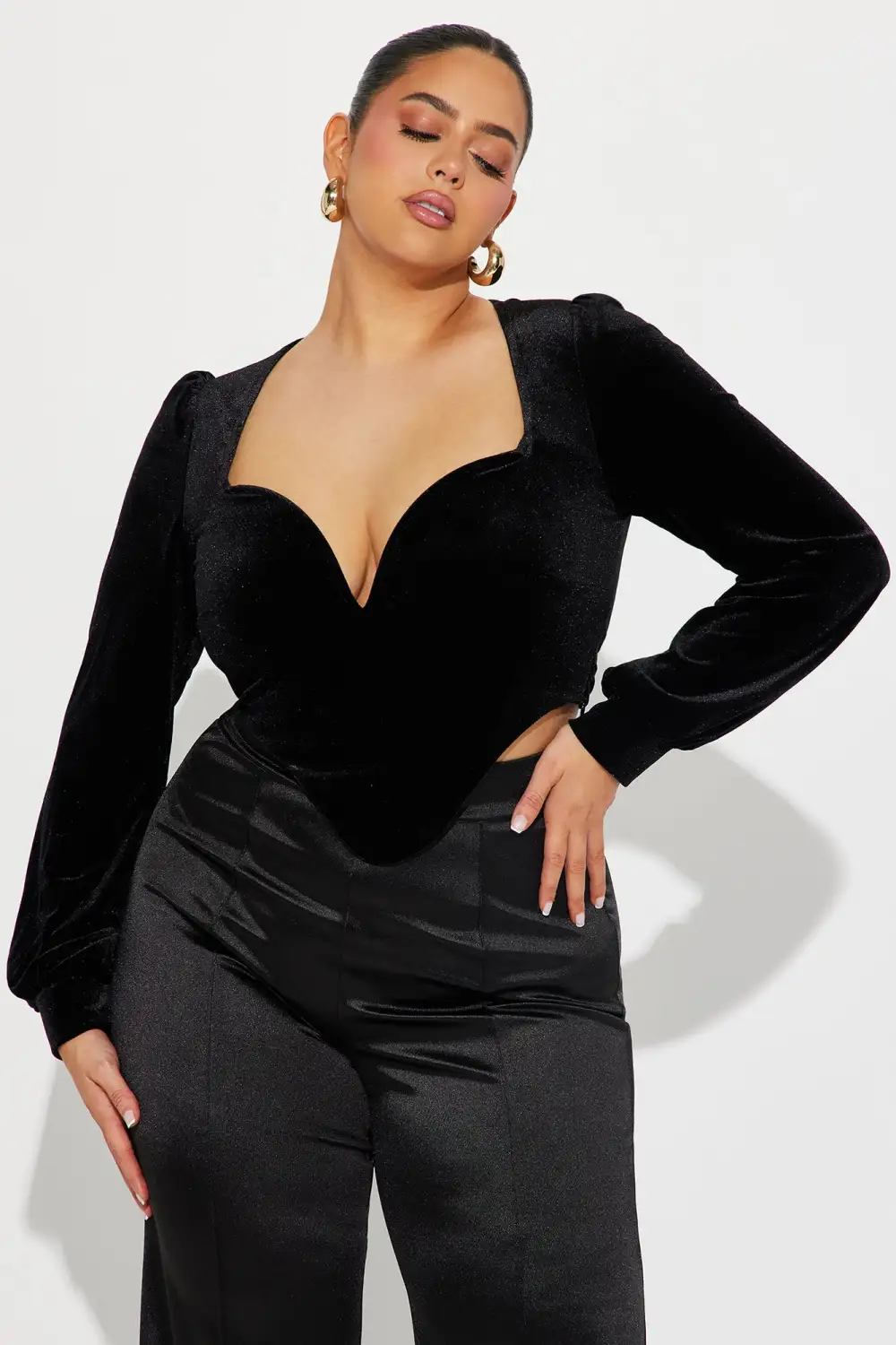 Bad Romance Velvet Top - Black