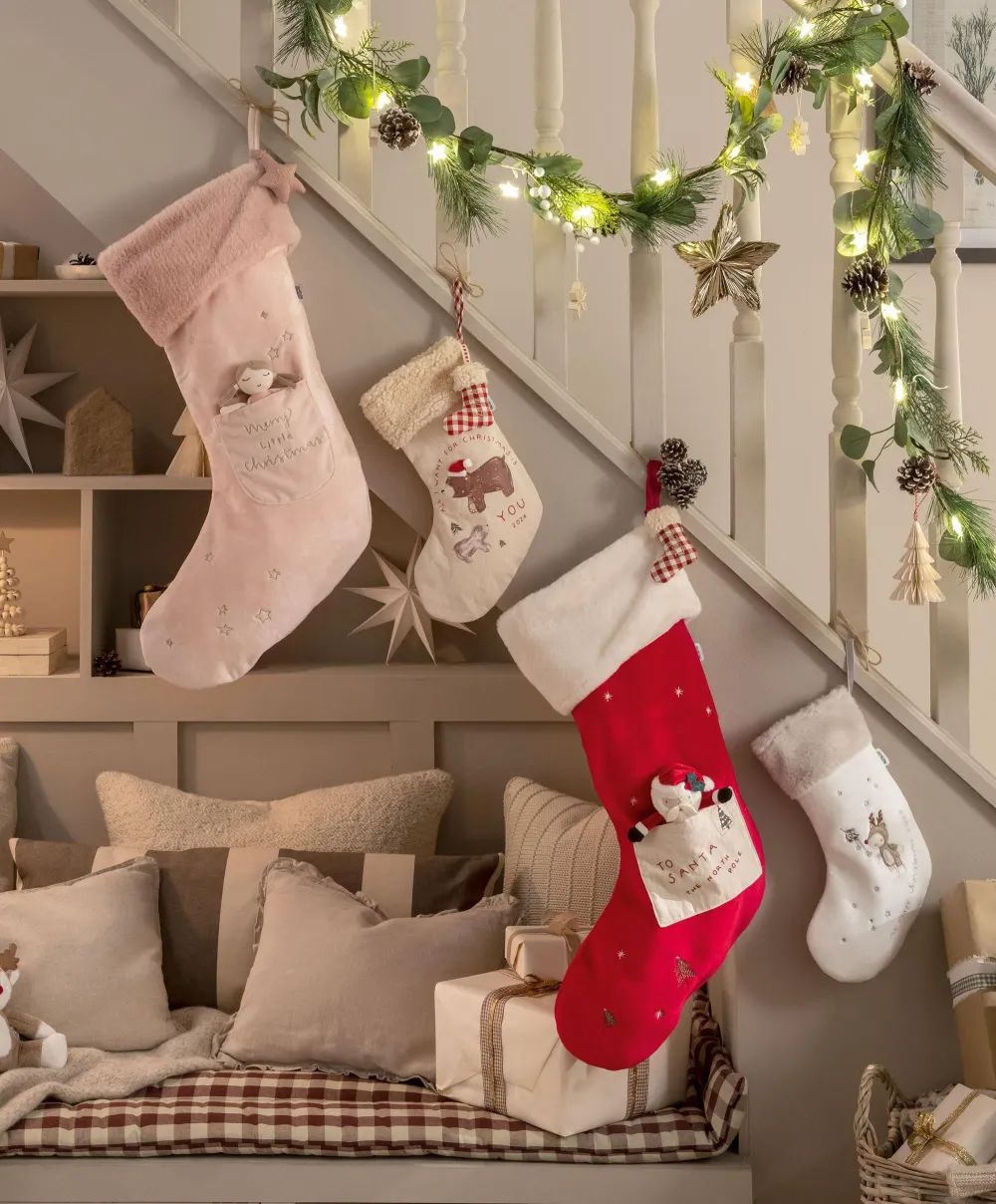 Small Calico Stocking - Bear 2024