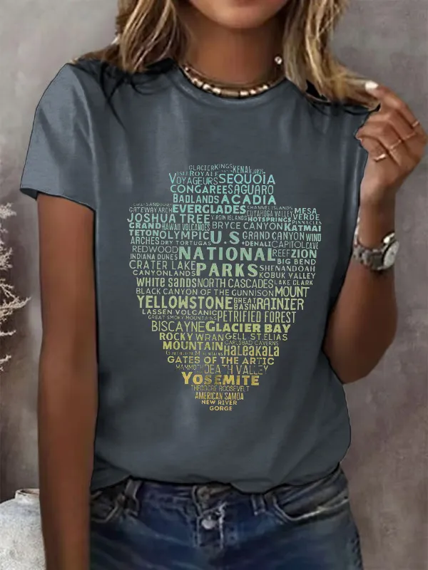 T-Shirt Women Women'S Protect National Parks T-Shirt Art Print