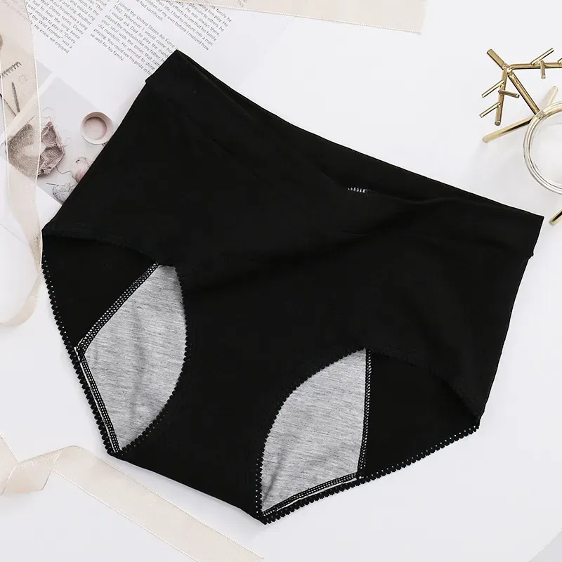 Plus Size V High Waist 100% Cotton Menstrual Panties