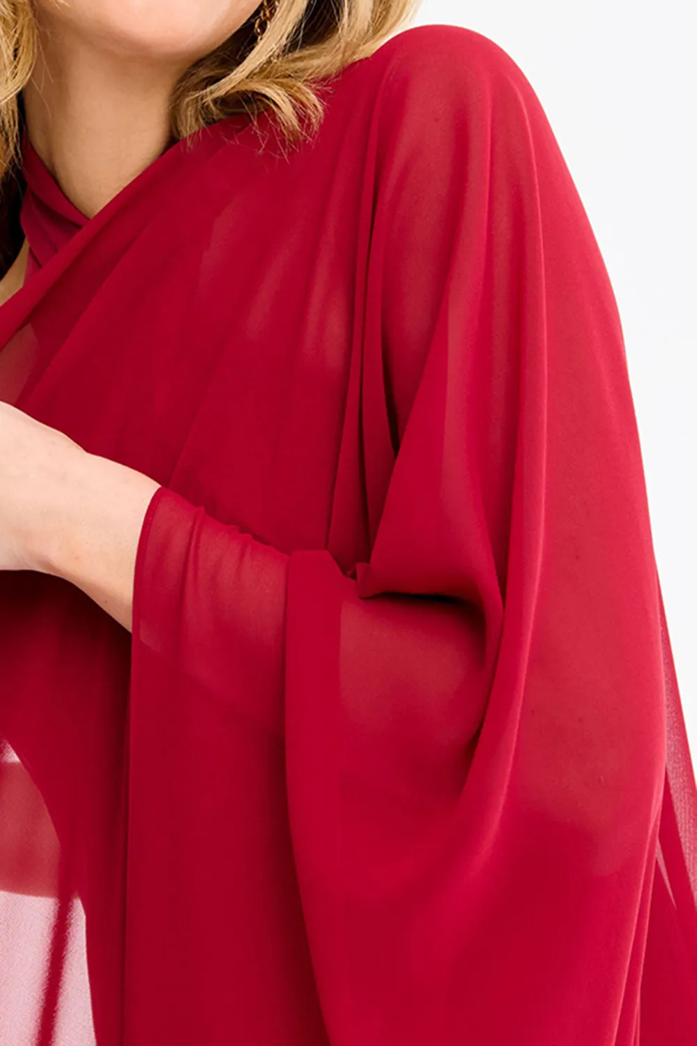 Cherry Color Sophistication Shawl