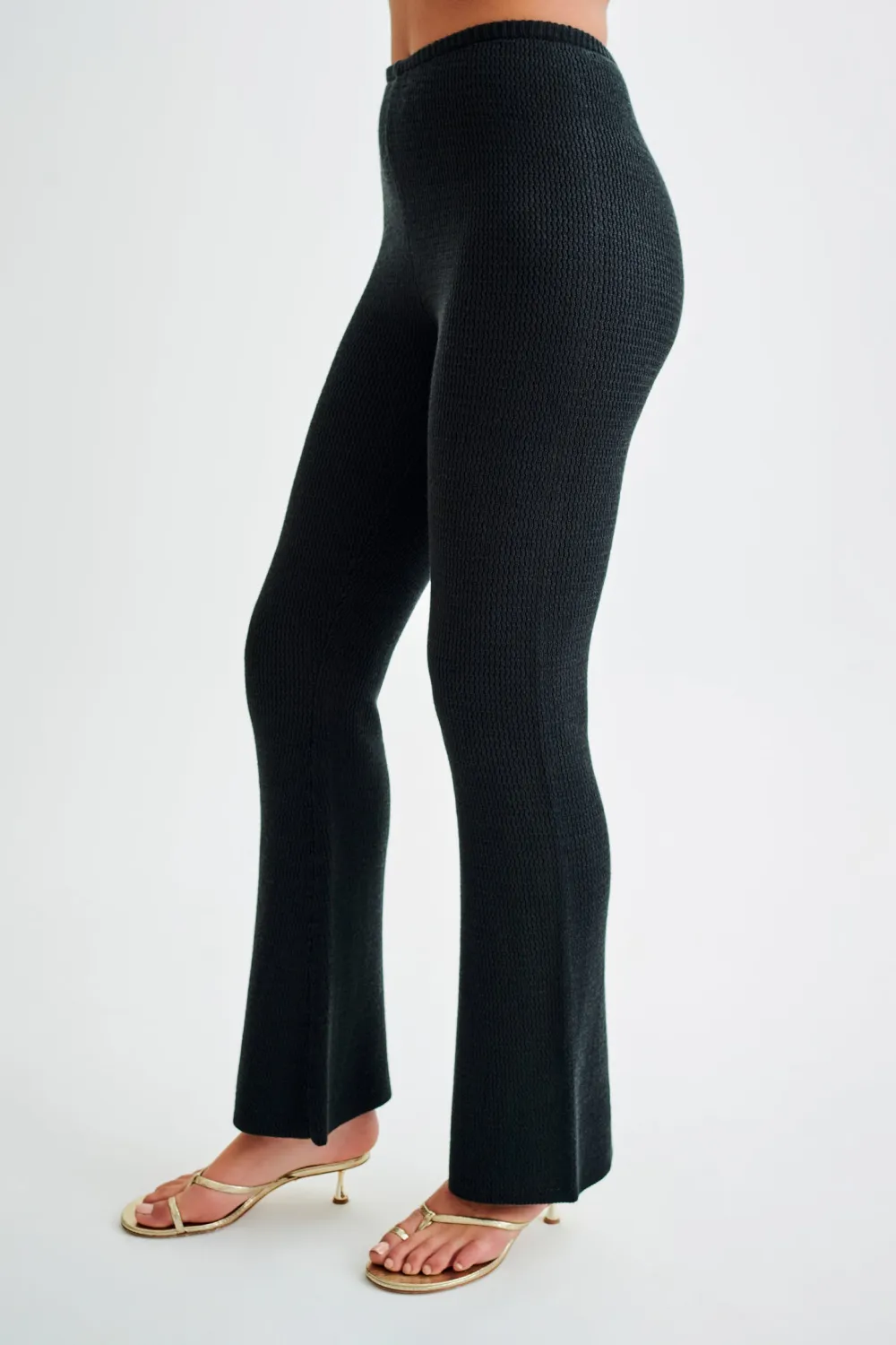 Straight Leg Knit Trousers