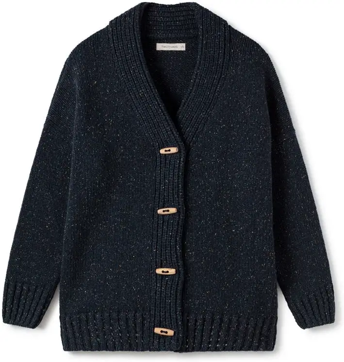 Blue Long Sleeve Plain Sweater