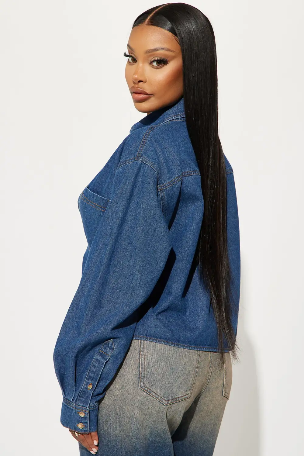 Wild West Denim Shirt - Medium Wash