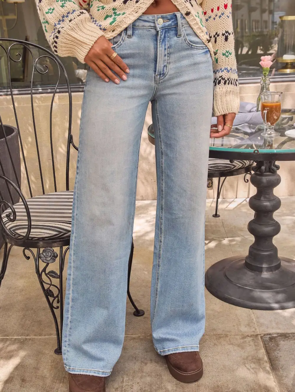 High Waisted Retro Loose Casual Jeans
