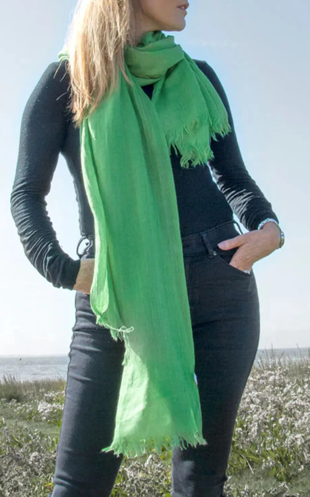 Sweet Girl Style Skin-Friendly Cotton Scarf